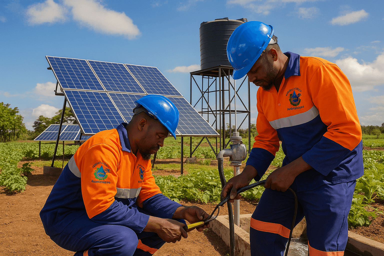 Solar water pump installation